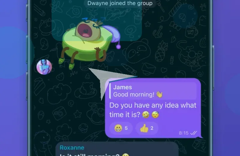 快速消息功能示意图